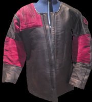 Shooting Jaket Taken in 2 inches at front by removing zip and re sewing in after trimming the leather