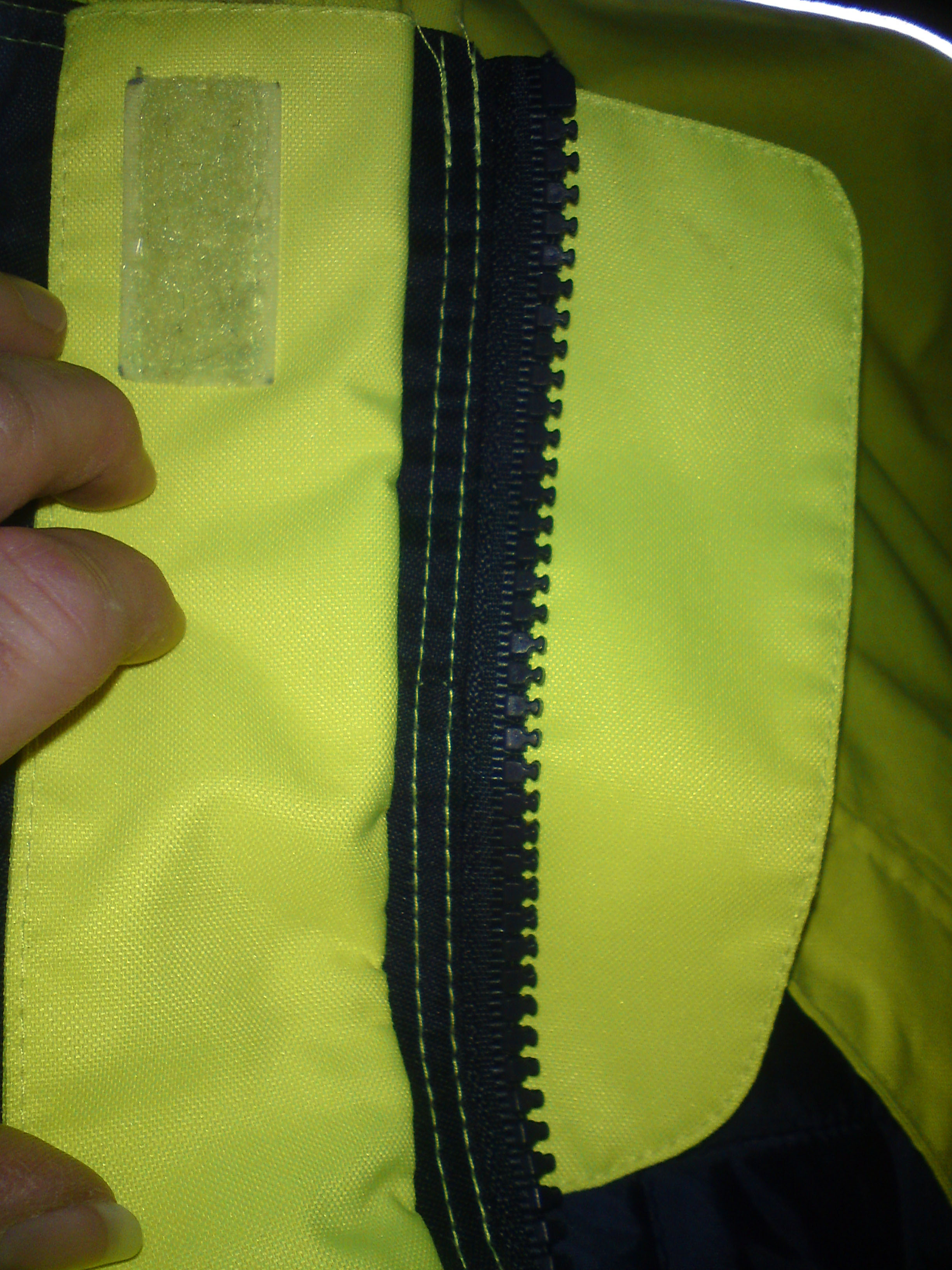Hi vis jacket zip replacement