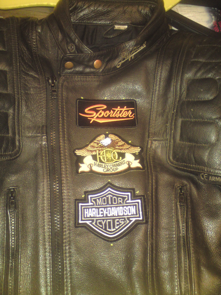 Harley-Davidson Badges Sewn ON